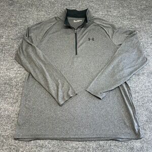 Under Armour Men's 3XLT UA Tech 1/2 Zip Pullover Carbon Heather Sweatshirt